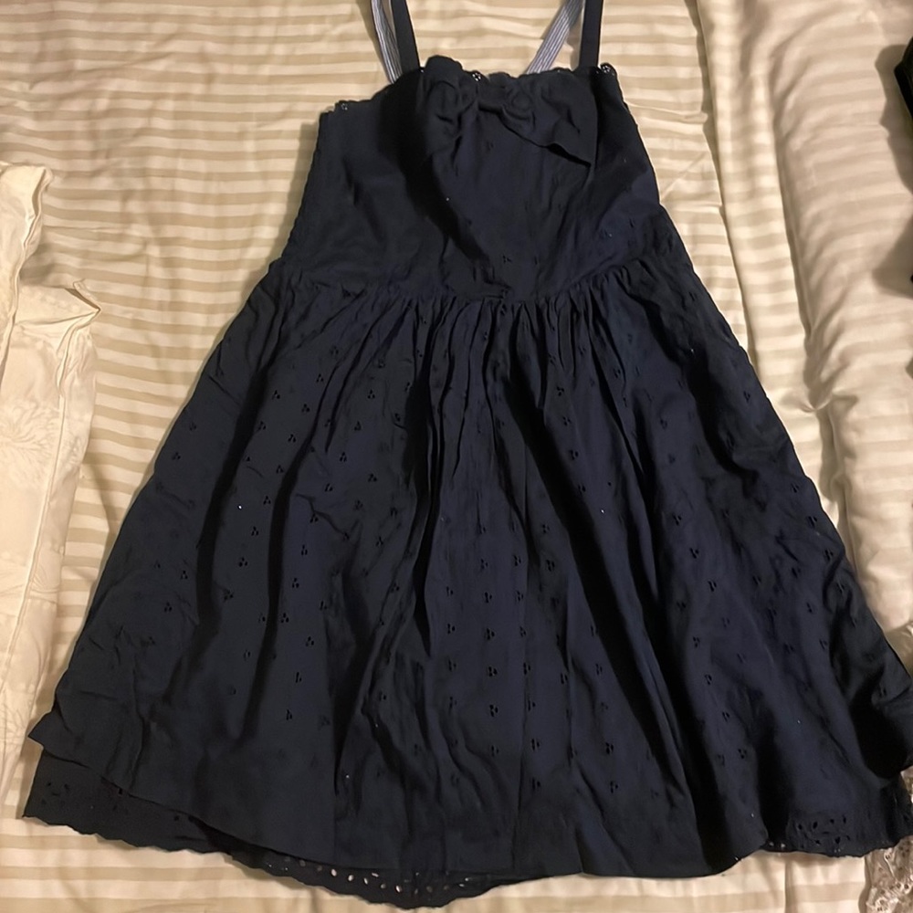 Cherokee navy spaghetti strap dress with a bow on the top